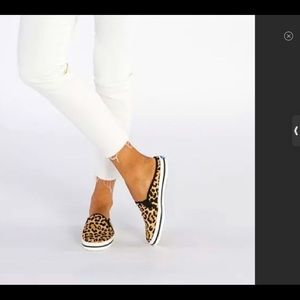 Kate Spade Double Deck Leopard Mules